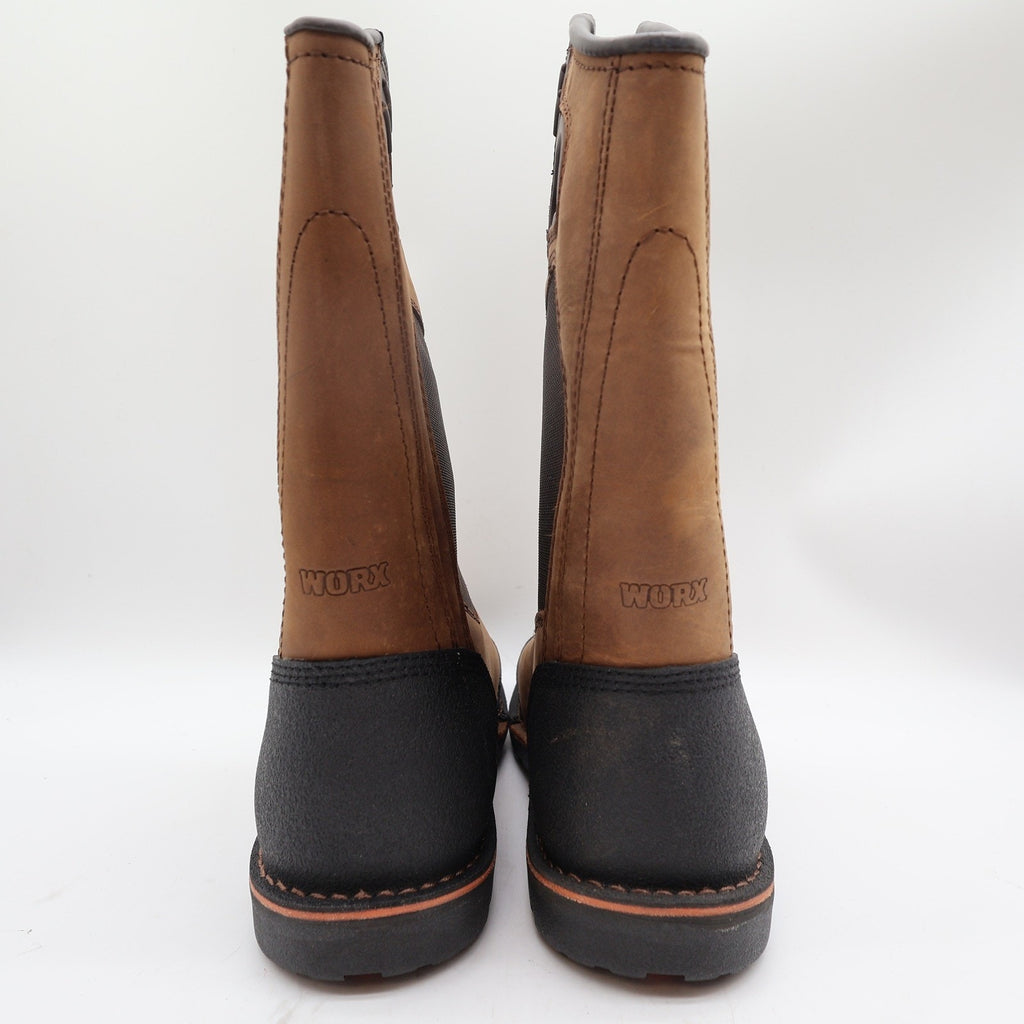 Worx by Red Wing 5715 Steel Toe Boots Mens 8 Brown Leather New In Box - take2supply