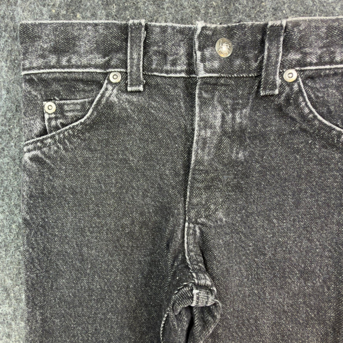 Vintage Lee Boys 5 Regular Riders Black Acid Wash Straight Leg Jeans NWT USA