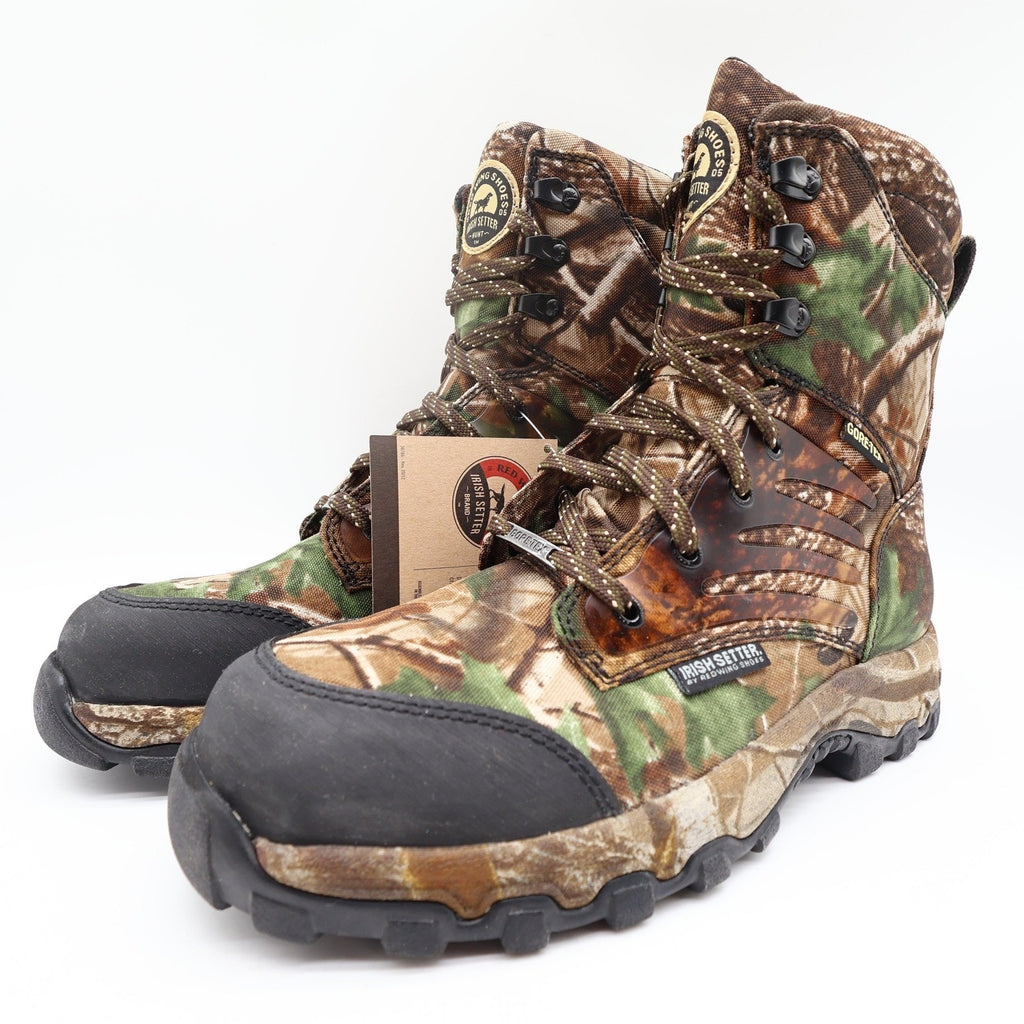 Irish Setter Boots Mens Size 9 D Shadow Trek Gore-Tex Camo Hunting 3858 NIB - take2supply