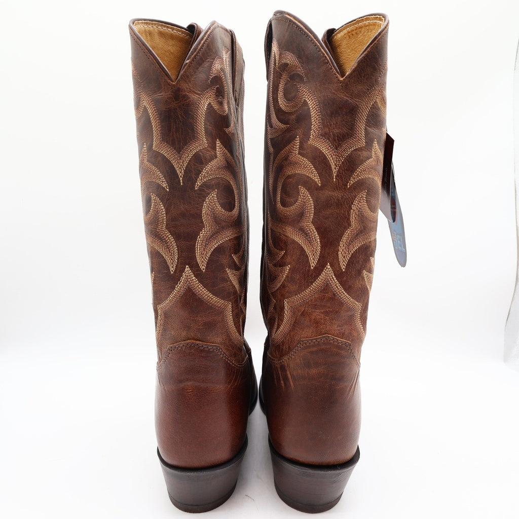 Justin 2704 Cowboy Boots Mens 10 EE Tan Distressed Vintage Goat Leather NWT