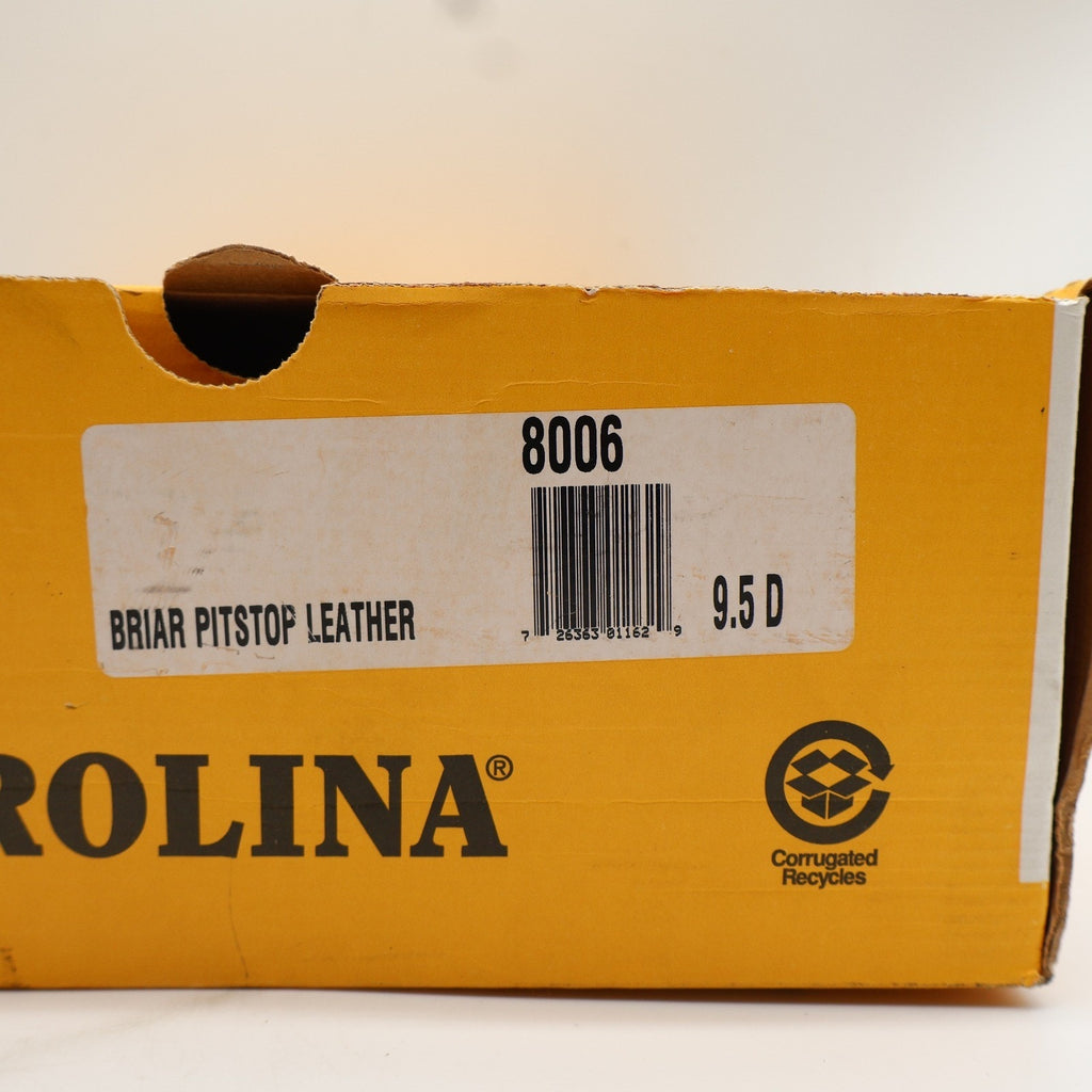 Carolina 8006 Work Boots Mens 9.5 D Brown Briar Pitstop Leather Steel Toe USA