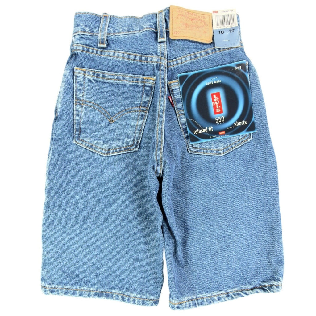 Levi's 550 Relaxed Fit Denim Shorts Mens 28 Blue Cotton Modern Excellent