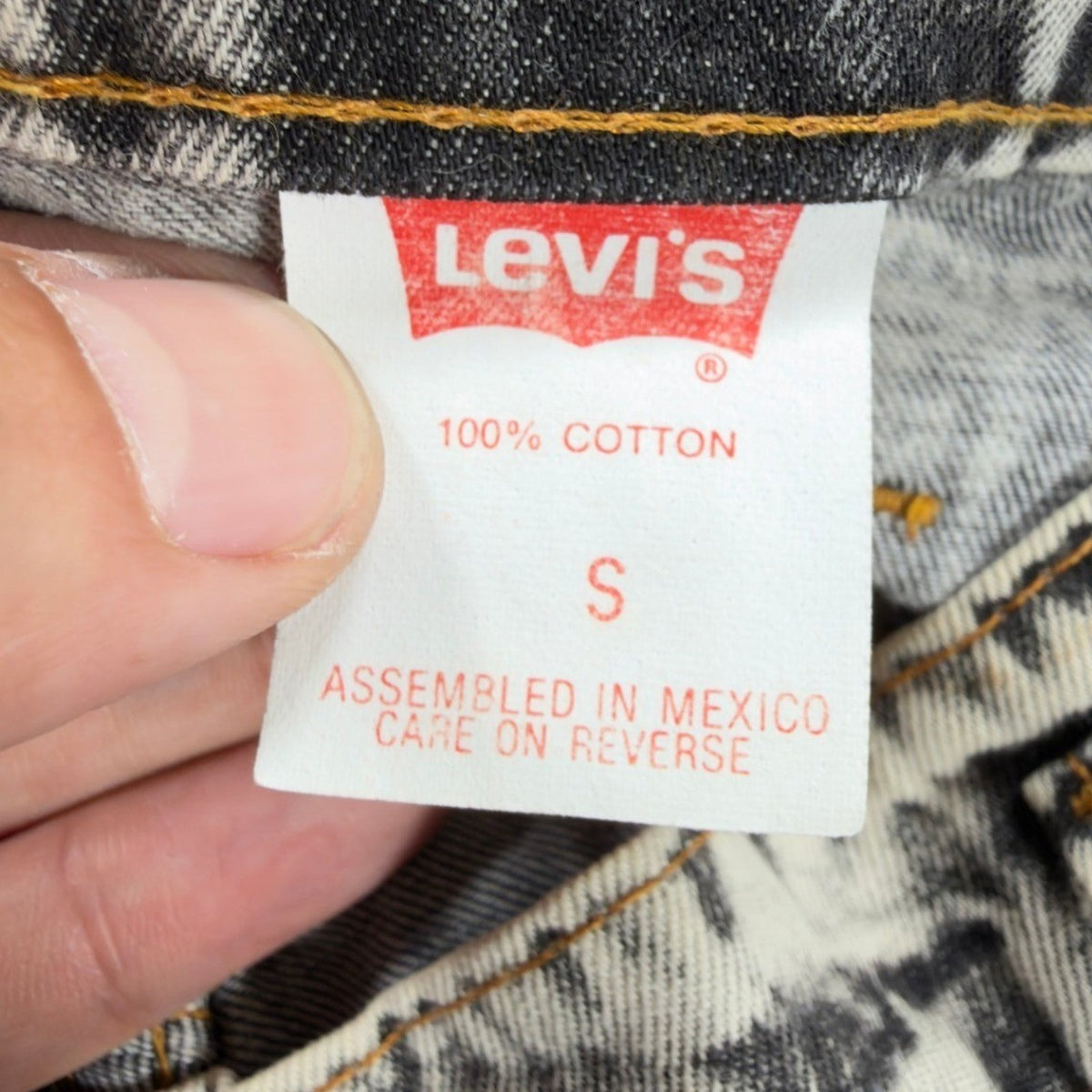 Levi's Vintage 90s SilverTab Shorts Kids S Gray Acid Wash Denim NWT Deadstock