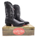 Laredo 68450 Black Tumbled Leather R Toe Western Boots Men's 10 EW Wide NWT