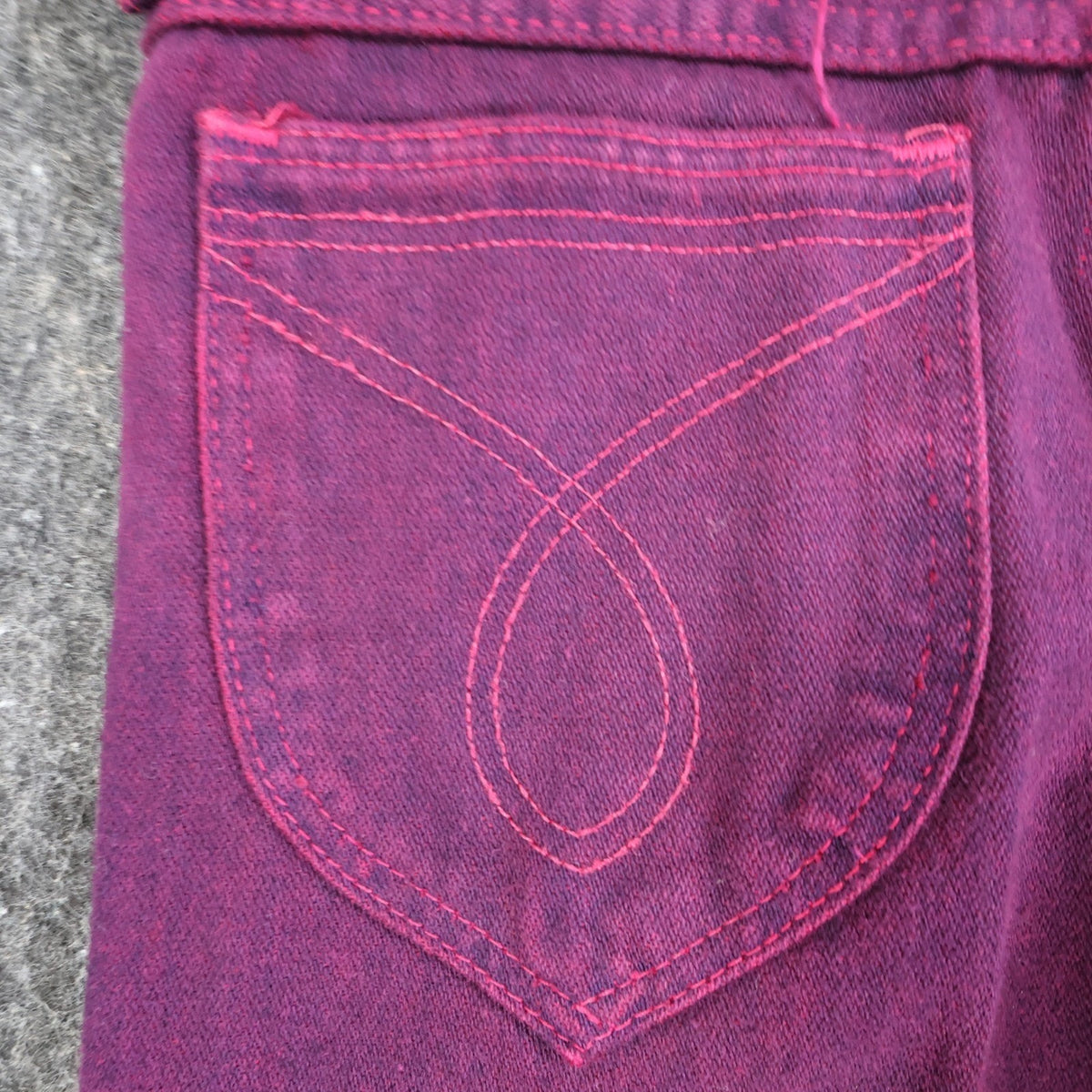 Maverick Vintage 80s Purple Jeans Girls 14 Reg USA Made NOS NWT 27.5x30 - take2supply
