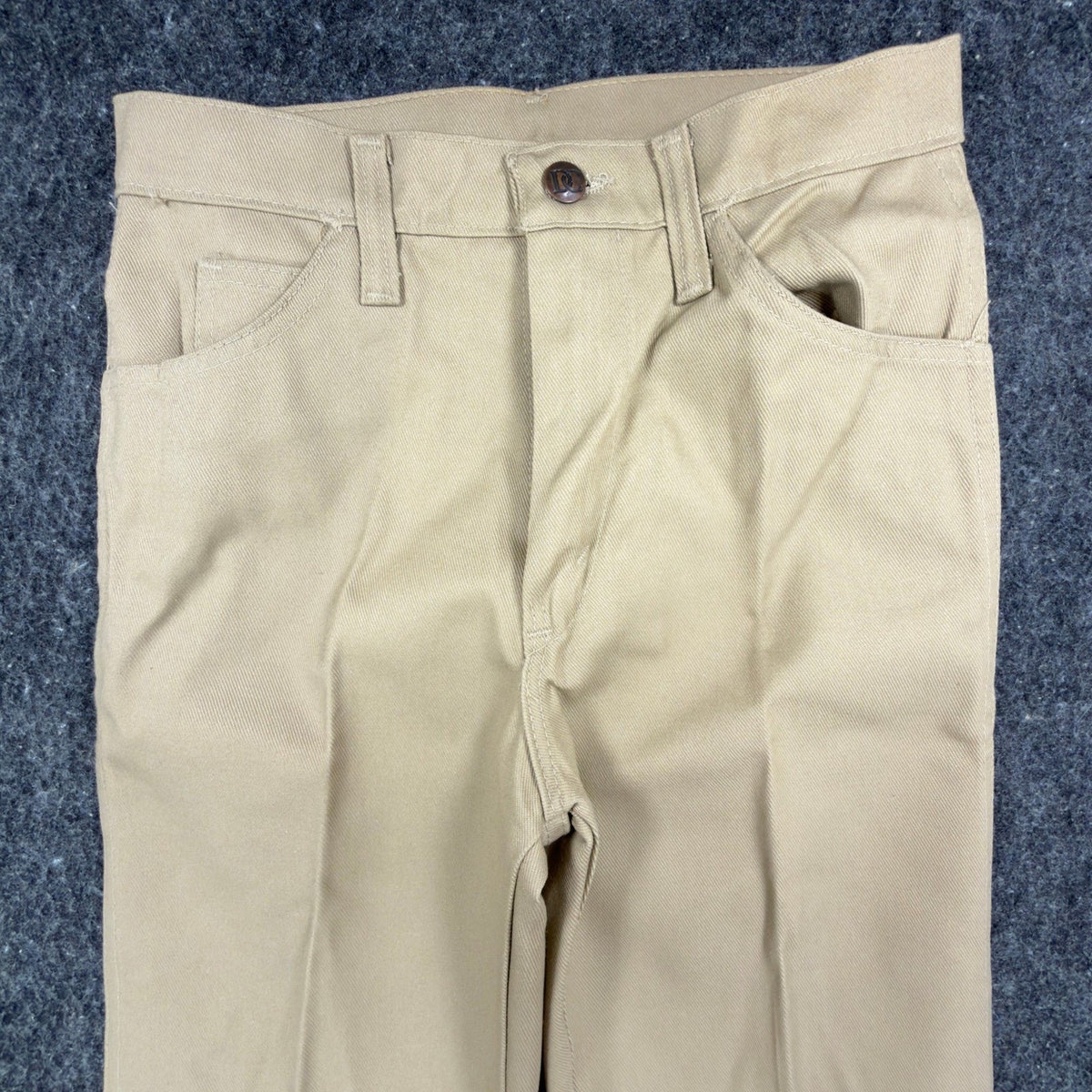 Dee Cee Vintage 70s Work Pants Mens 28x32 Tan Cotton Blend NEW Made in USA