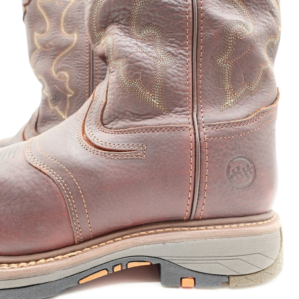Double-H Roper Work Boots Mens 12 D Brown Leather Composite Toe DH5133 NWT Box