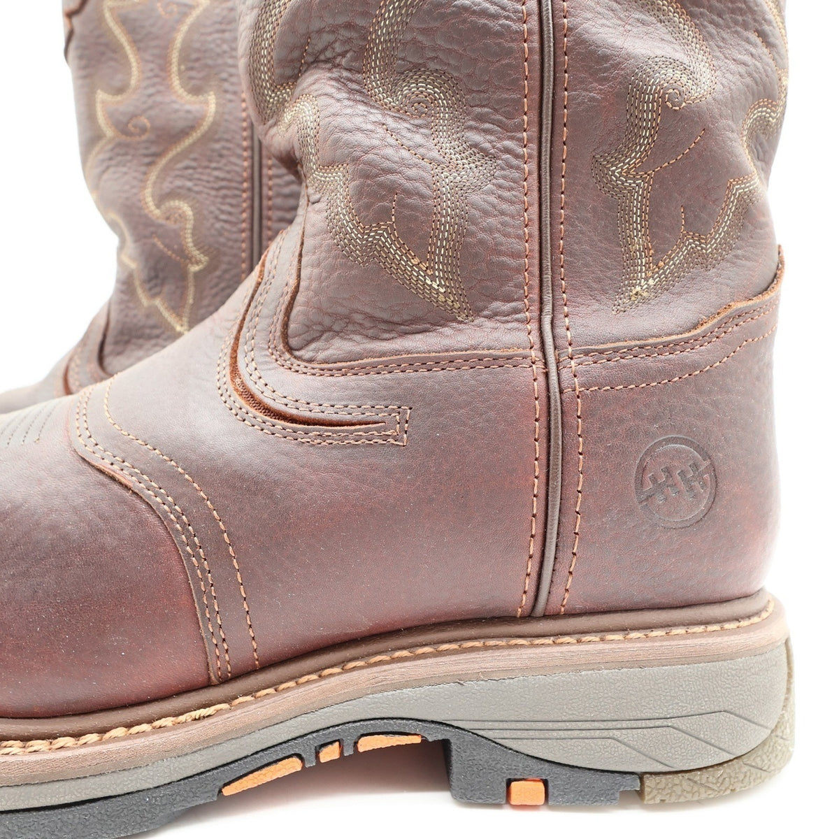 Double-H Roper Work Boots Mens 12 D Brown Leather Composite Toe DH5133 NWT Box