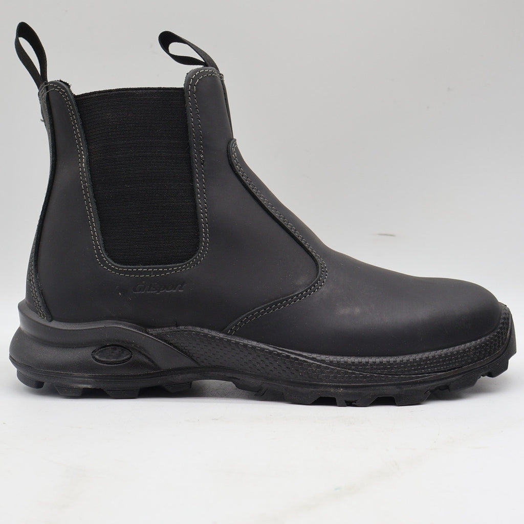 Grisport Cardigan Chelsea Boots Mens 10.5 Black Leather Pull On Italy 7003D8