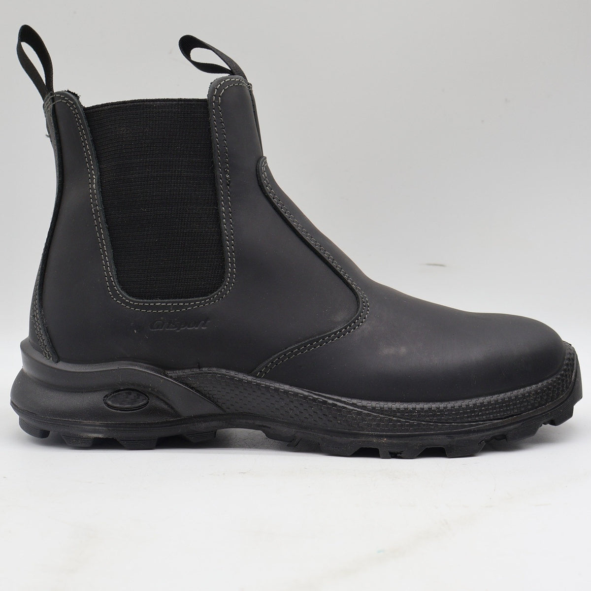 Grisport Cardigan Chelsea Boots Mens 10.5 Black Leather Pull On Italy 7003D8