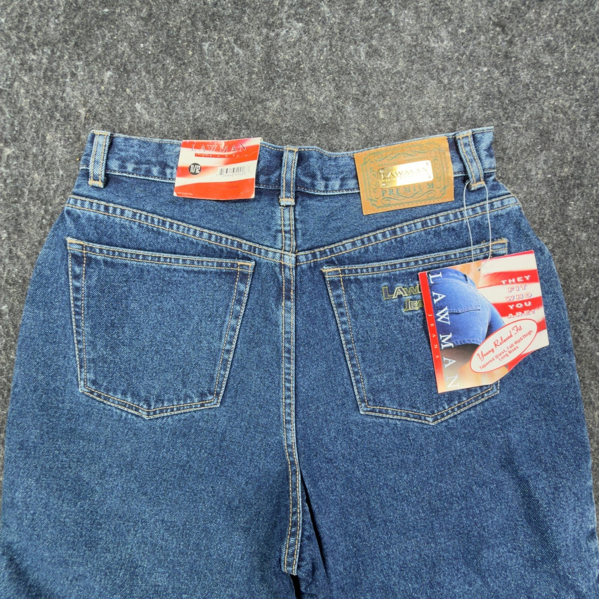 Lawman 90s Vintage High Rise Denim Shorts Womens 11/12 Blue NWT VERA YR77 - take2supply