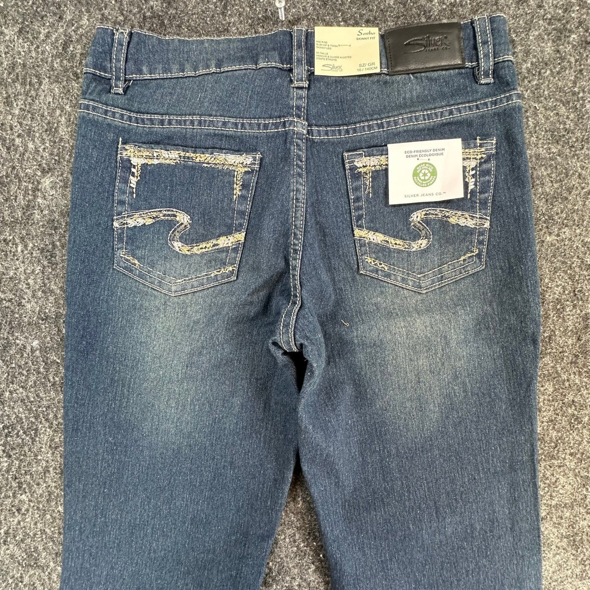 Silver Jeans Co Sasha Skinny Jeans Girls 10 Blue Denim Slim Fit NWT