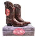 Laredo 68434 Rust Leather Bucklace Snip Toe Western Boots Men's 9D NWT
