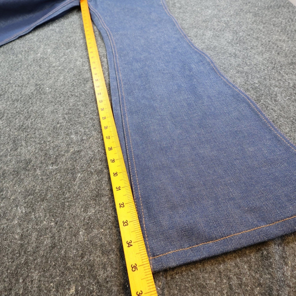 Maverick Vintage 70s Flare Jeans Mens 33x36 Blue Cotton USA Made NOS NWT