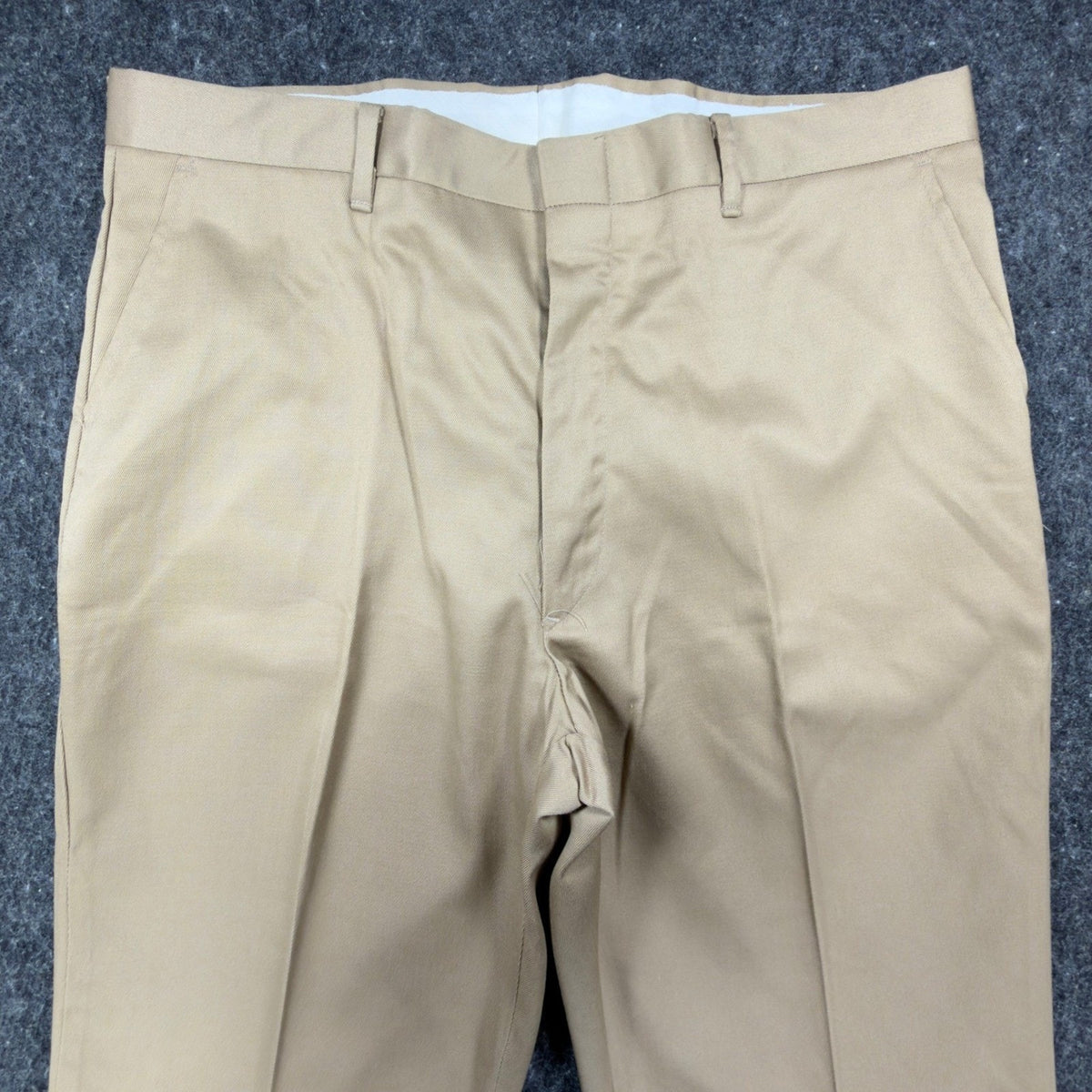 Elderado Vintage 70s Dress Pants Mens 34x32 Tan Twill Slacks Excellent - take2supply