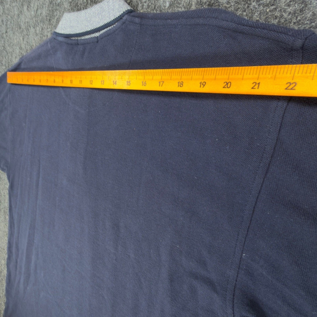 Vintage 90s WinnerMate Navy Cotton Pique Polo Shirt Men's Medium Deadstock