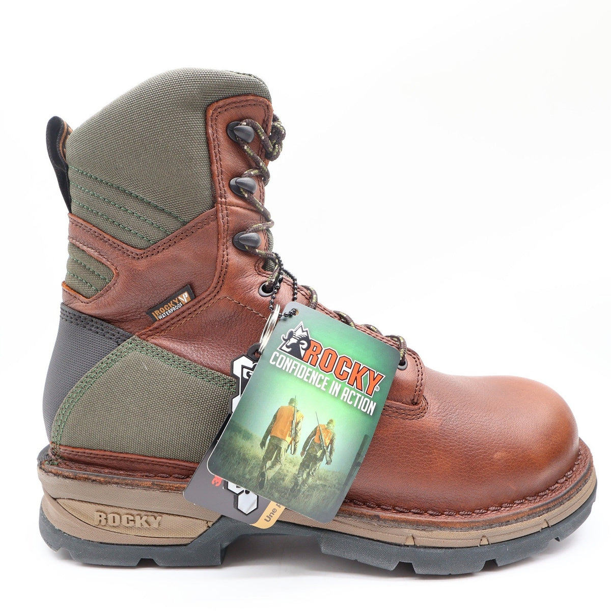 Rocky Fieldlite 8" Hunting Boots Mens 10M Brown Leather Insulated Waterproof NEW - take2supply