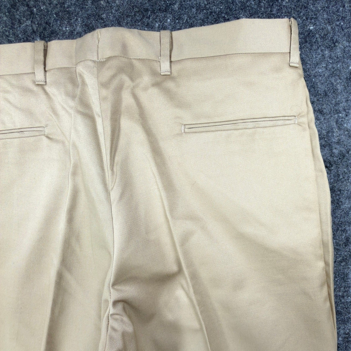Elderado Vintage 70s Dress Pants Mens 34x32 Tan Twill Slacks Excellent - take2supply
