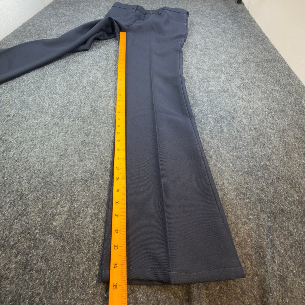 Wrangler Mens Y2K Wrancher Bootcut Dress Pants 34x34 Navy Polyester NWT 82NV