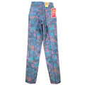 Lee Vintage 90s Tapered Rider Jeans Juniors 5 Blue Floral Cotton NWT Made in USA