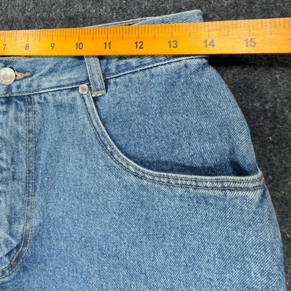 Lawman Vintage 90s Denim Shorts Womens 7 Blue Cotton NWT Deadstock High Rise - take2supply