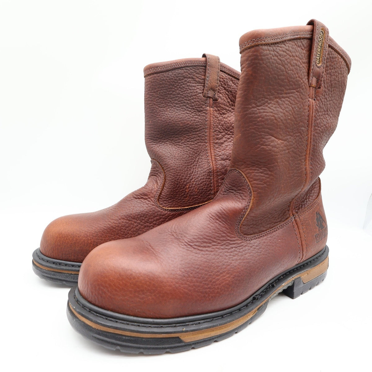 Rocky IronClad 6685 Waterproof Steel Toe Pull-On Work Boots Men's 12M NWT