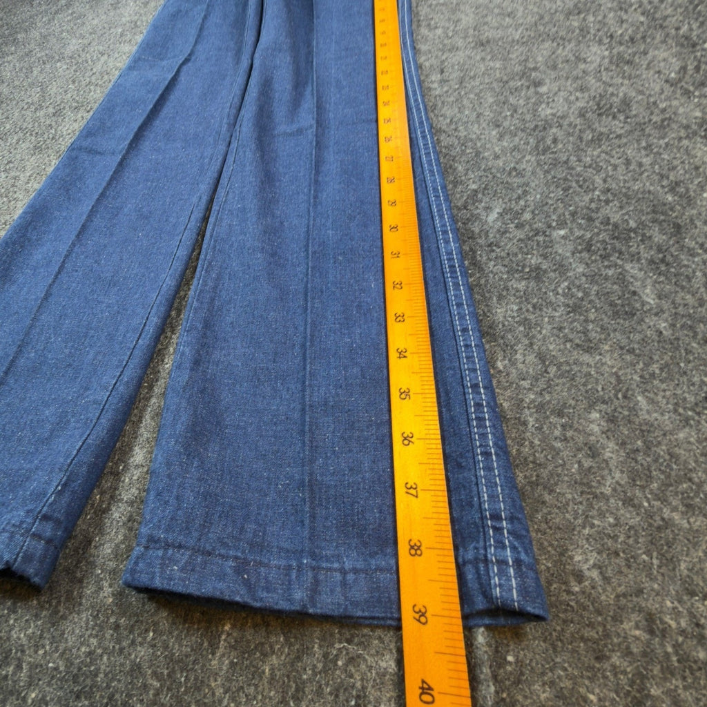 DeeCee Vintage 70s Jeans Youth 16 W26 L31 Blue Flare USA Deadstock NWT