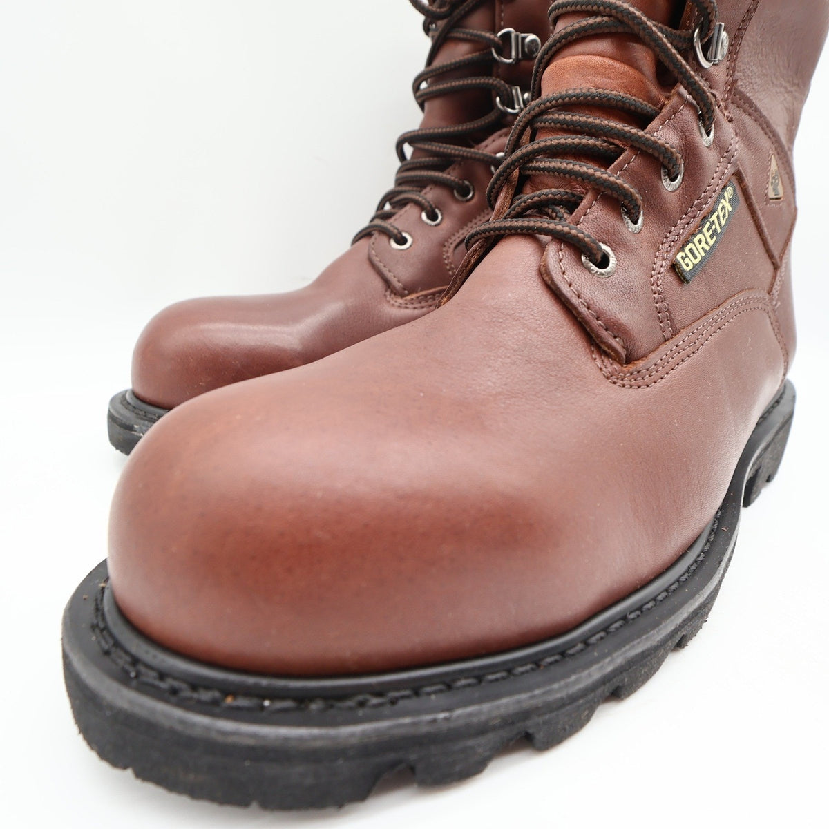 Rocky 2000s Steel Toe Ranger Work Boots Mens 9 Brown Leather Gore-Tex NIB