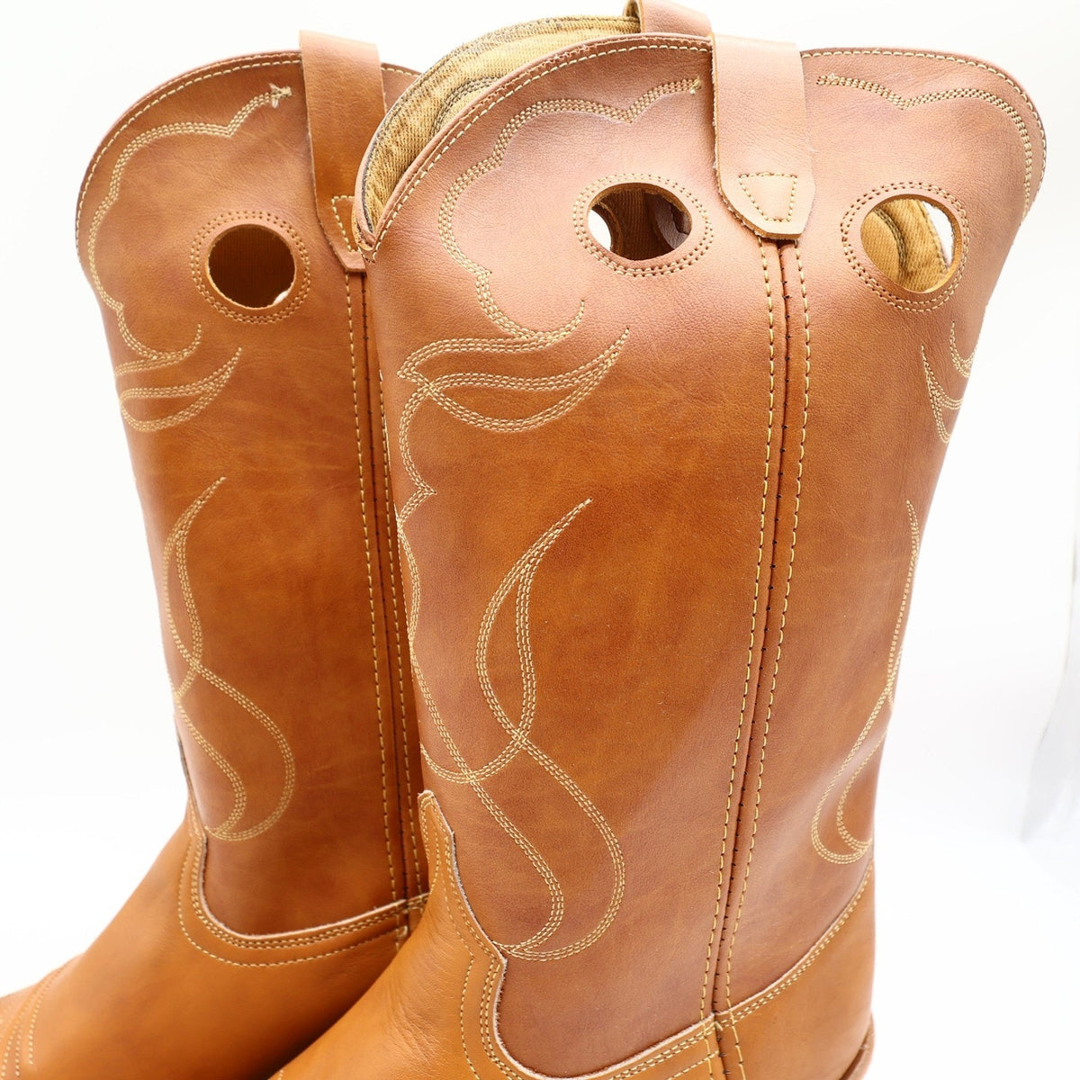 Acme Vintage 80s Western Cowboy Boots Mens 10.5 EW Brown Leather Box NWT