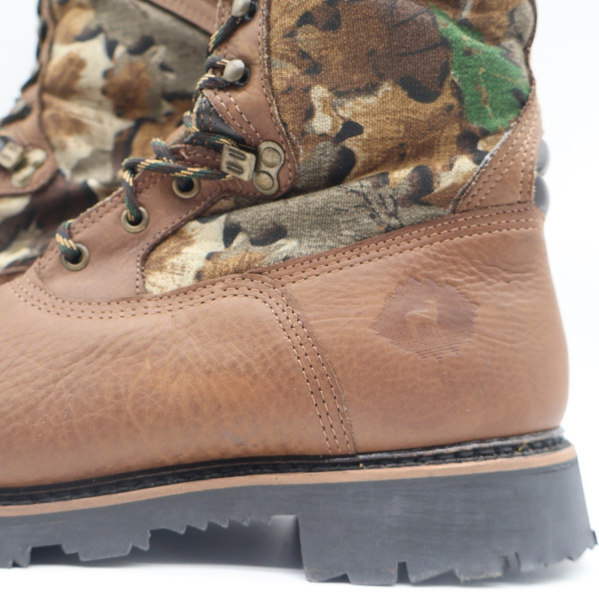 Lake of the Woods Hunting Boots Mens 10.5 D Vintage USA Leather Camo 800g 5263 - take2supply