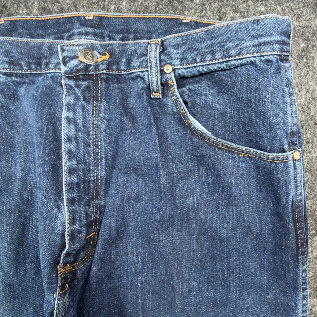 Wrangler Y2K 20X Relaxed Fit Jeans Mens 38x32 Blue Cotton Denim NWT USA