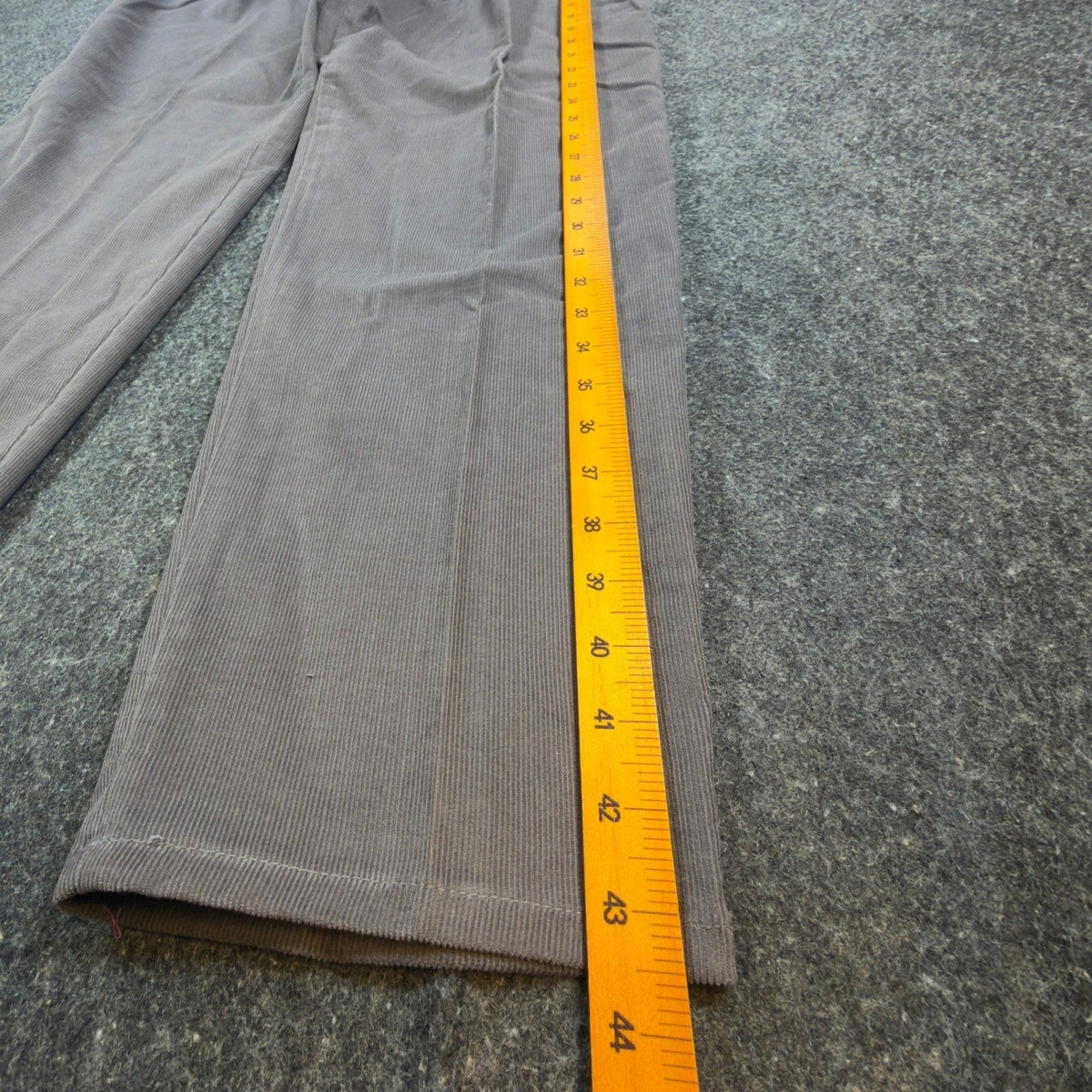 Lee Casuals Triple Pleat Pants Misses 18 Vintage Gray Corduroy Tapered USA NWT - take2supply