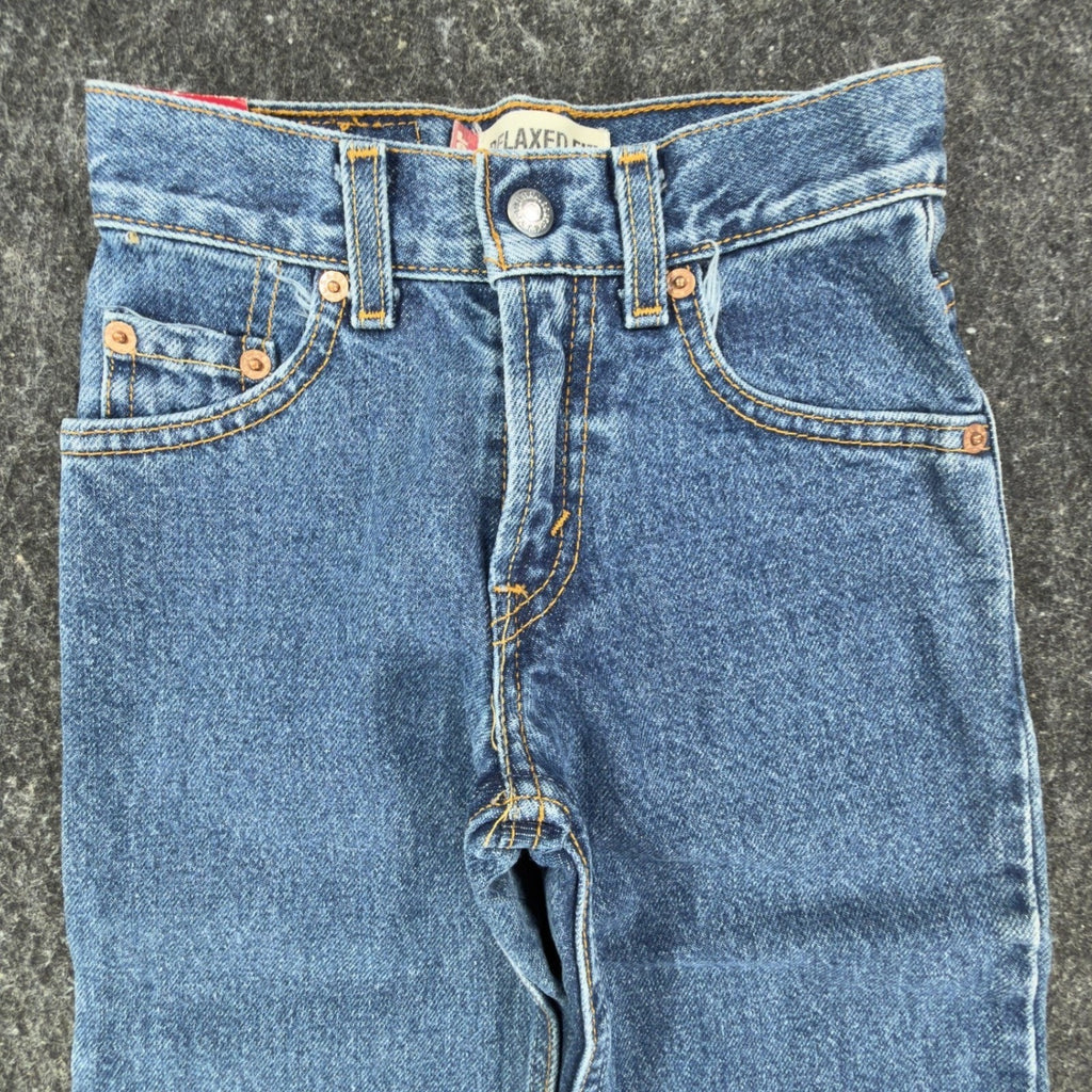 Levi's Vintage 90s Boys 4 Regular 550 Relaxed Fit Jeans Blue Denim NWT