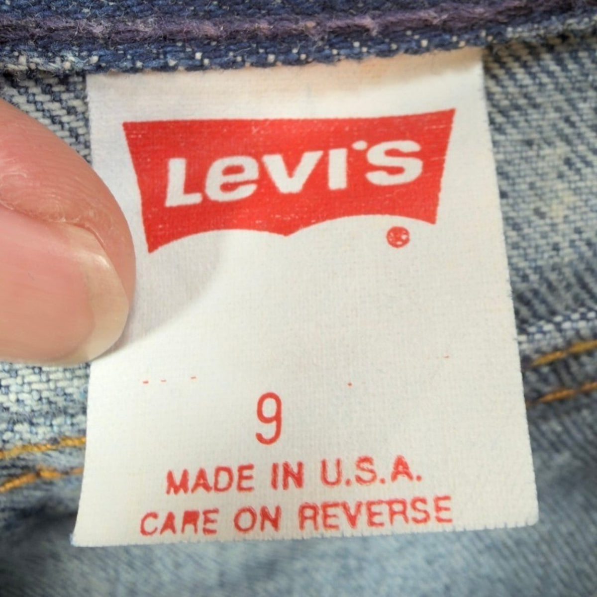 Levi's 901 Slim Jeans Womens 9 Vintage 80s Acid Wash High Waist Made in USA NWT