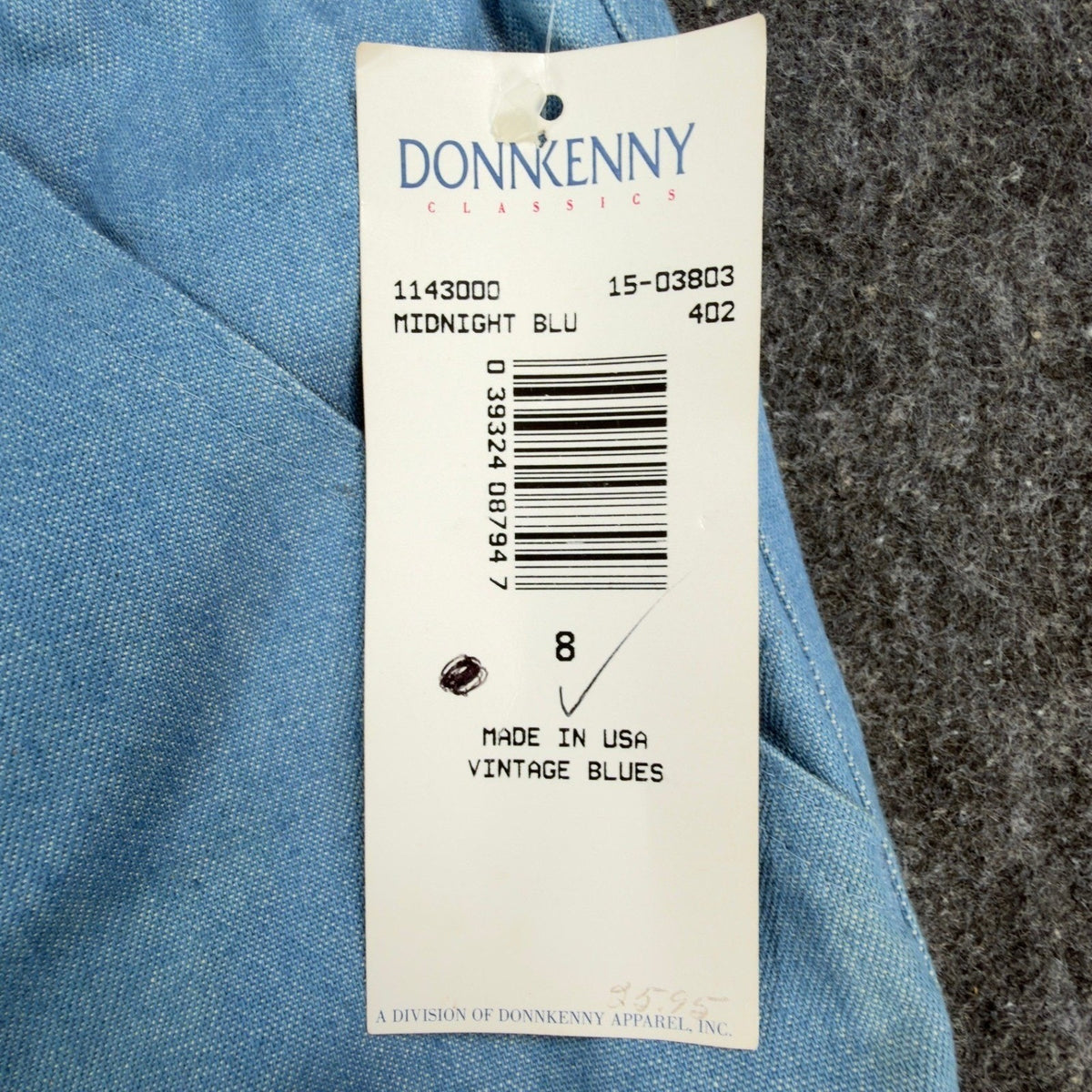 Donnkenny Vintage 90s Shorts Womens 8 Blue Elastic Waist Drawstring NWT