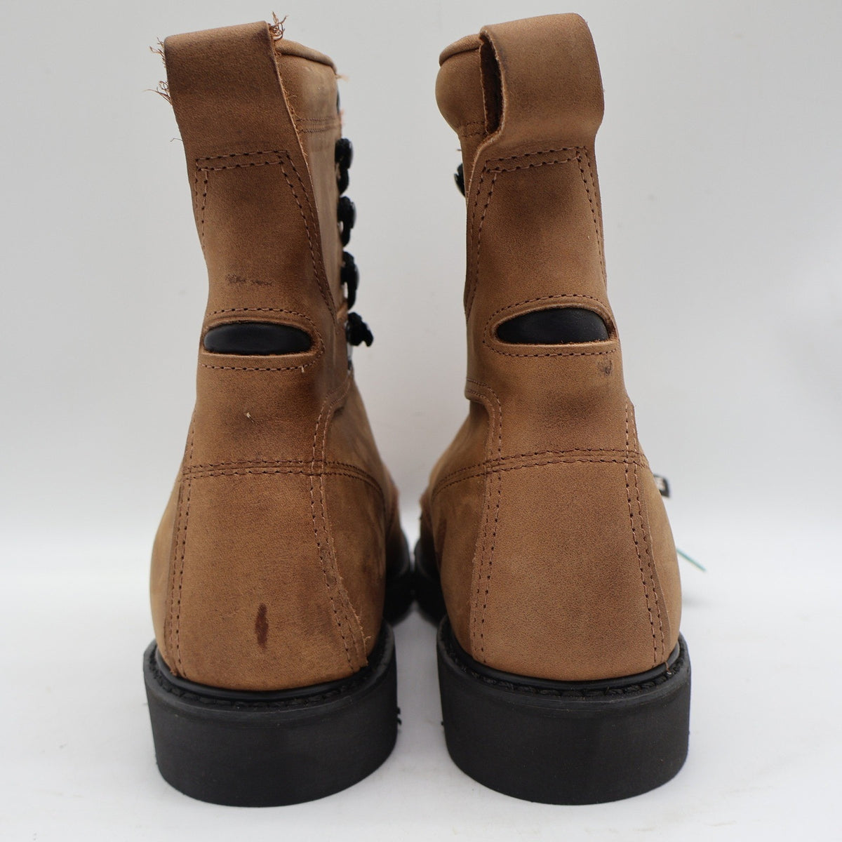Carolina Work Boots Mens 9 D Vintage 90s Brown Leather 4Comfort Made in USA 839