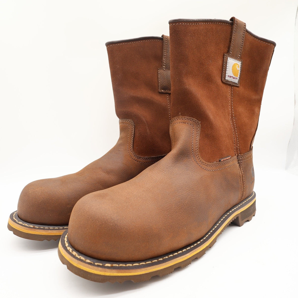 Carhartt Modern Work Boots Mens 12 M Brown Leather Safety Composite Toe NWT - take2supply