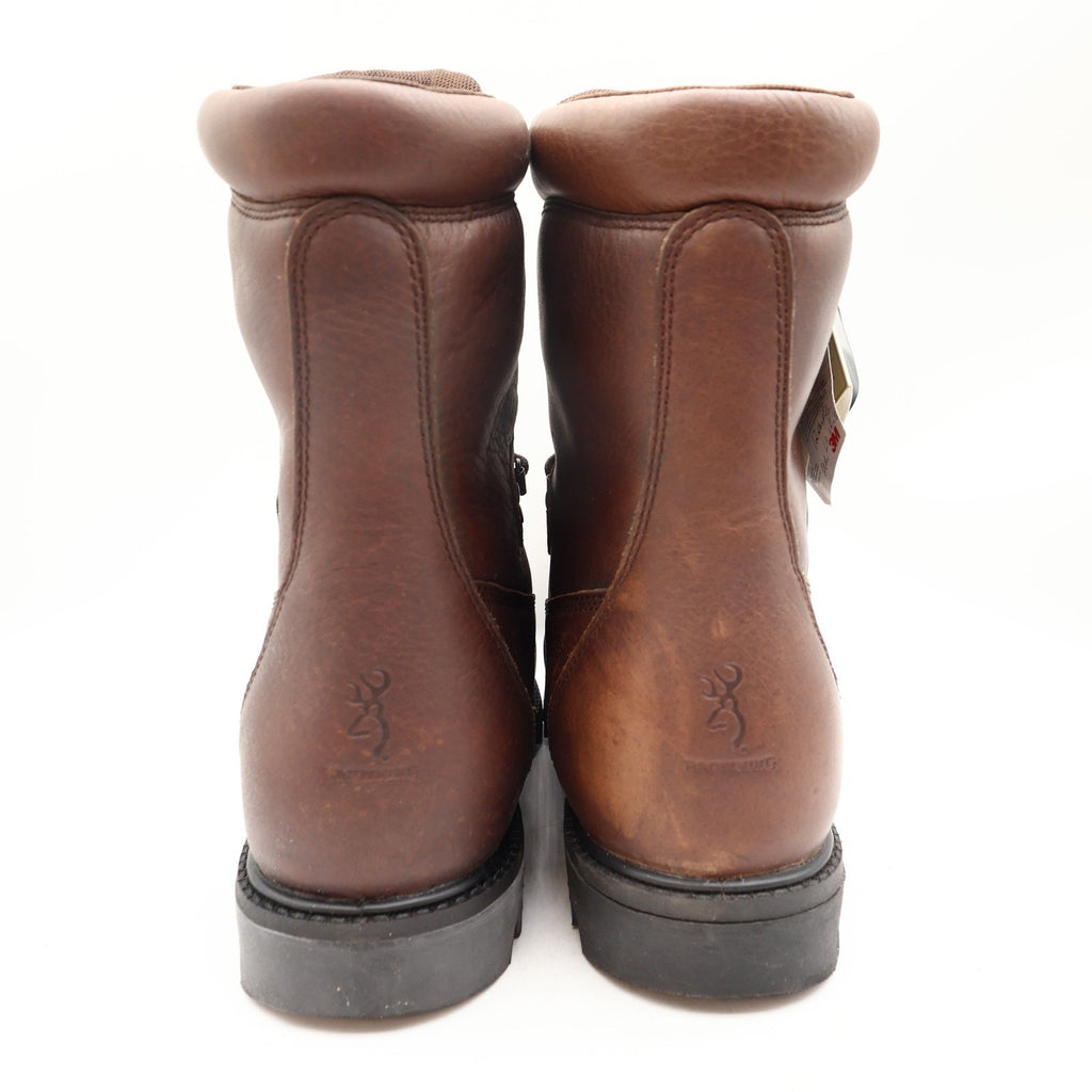 Browning 30203 Hunting Boots Mens 12 Red Brown Leather Waterproof NWT