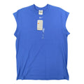 Y2K Nike Center Swoosh Sleeveless Basketball Shirt Men's Medium Blue NWT