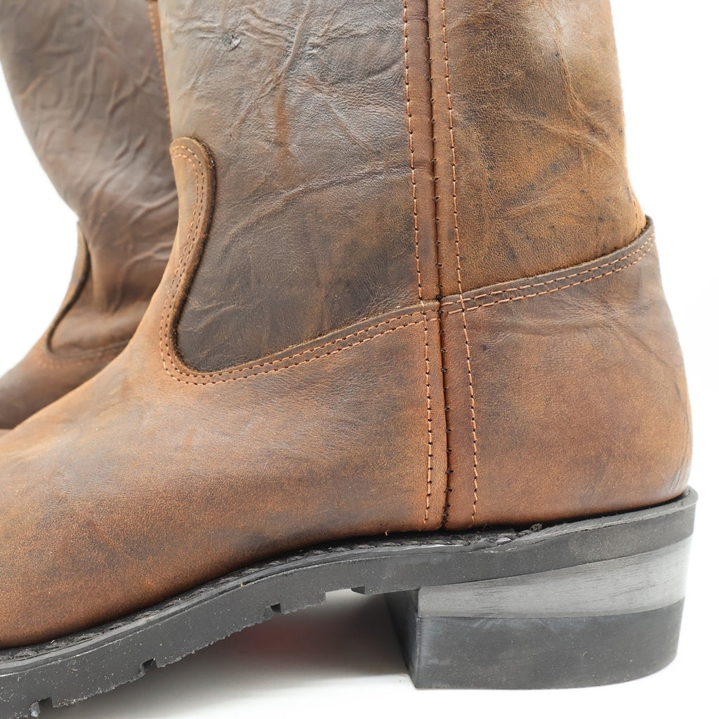 Vintage 90s Double-H 2620 Aero Glide 7 Steel Toe Western Boots Men's 10.5EE USA NIB