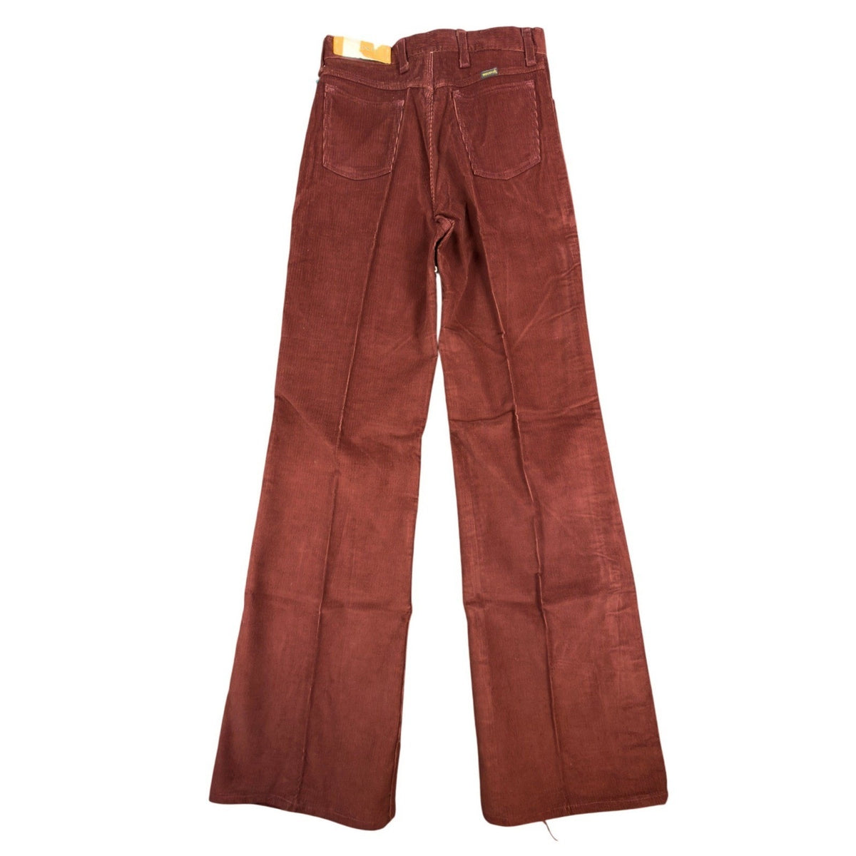 Maverick Vintage 70s Corduroy Flare Pants Juniors 13 Burgundy NWT Deadstock USA - take2supply