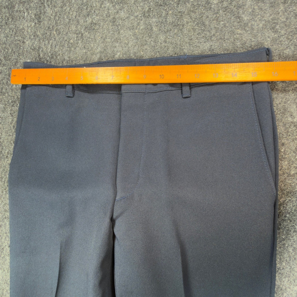 Vintage 70s Pants Mens 32x32 Gray Dacron Polyester Deadstock Trousers 527-1000