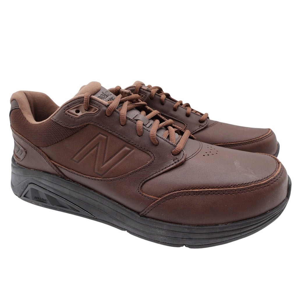 New Balance 928v2 Mens 10.5 Brown Leather Walking Shoes MW928BR2 Rollbar NEW