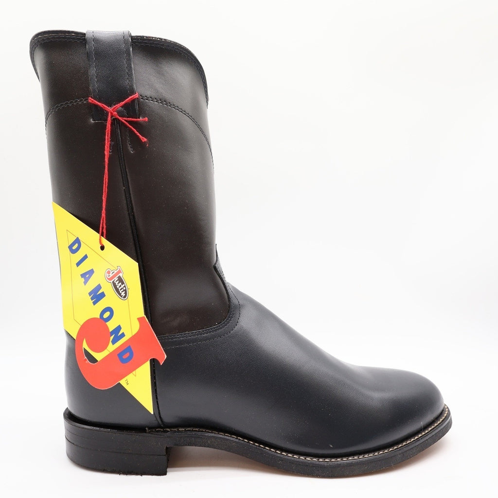 Justin Diamond J Boots Mens 9 D Vintage Grey Kipskin Leather Western 3025M NEW