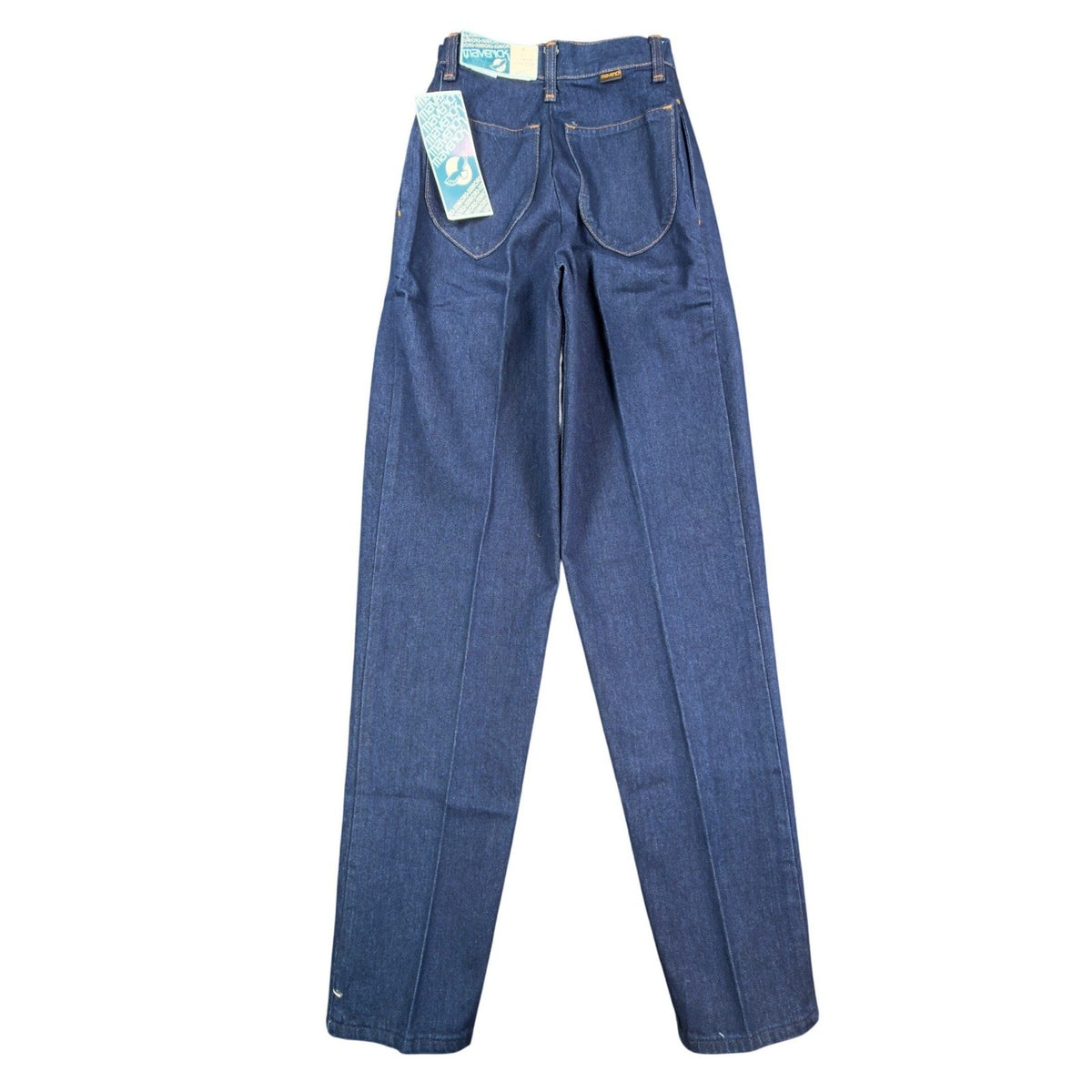 Maverick 80s Vintage Pleated Jeans Junior 5 Blue Cotton NWT Made in USA