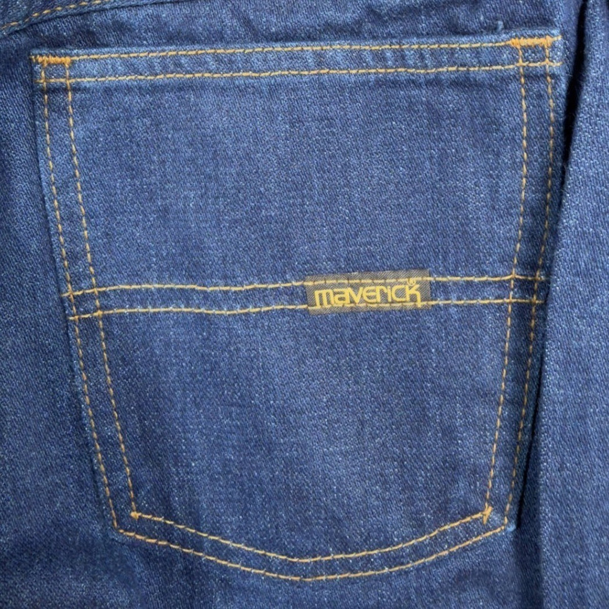 Lady Maverick Vintage 70s Jeans Womens 10 Blue High Waist Wide Leg Deadstock NOS