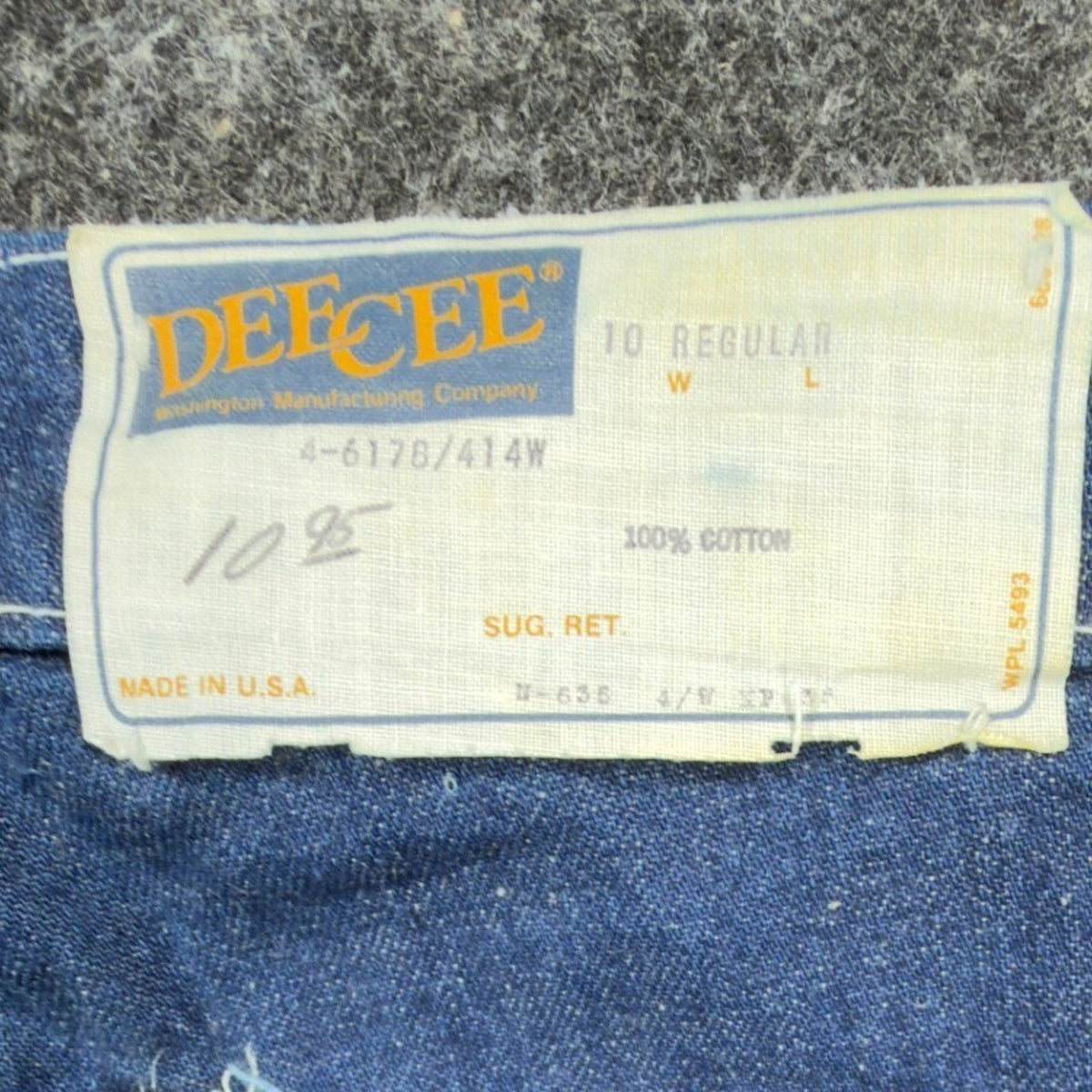 DeeCee Vintage 70s Jeans Youth 10 Reg Blue Flare USA Deadstock NWT