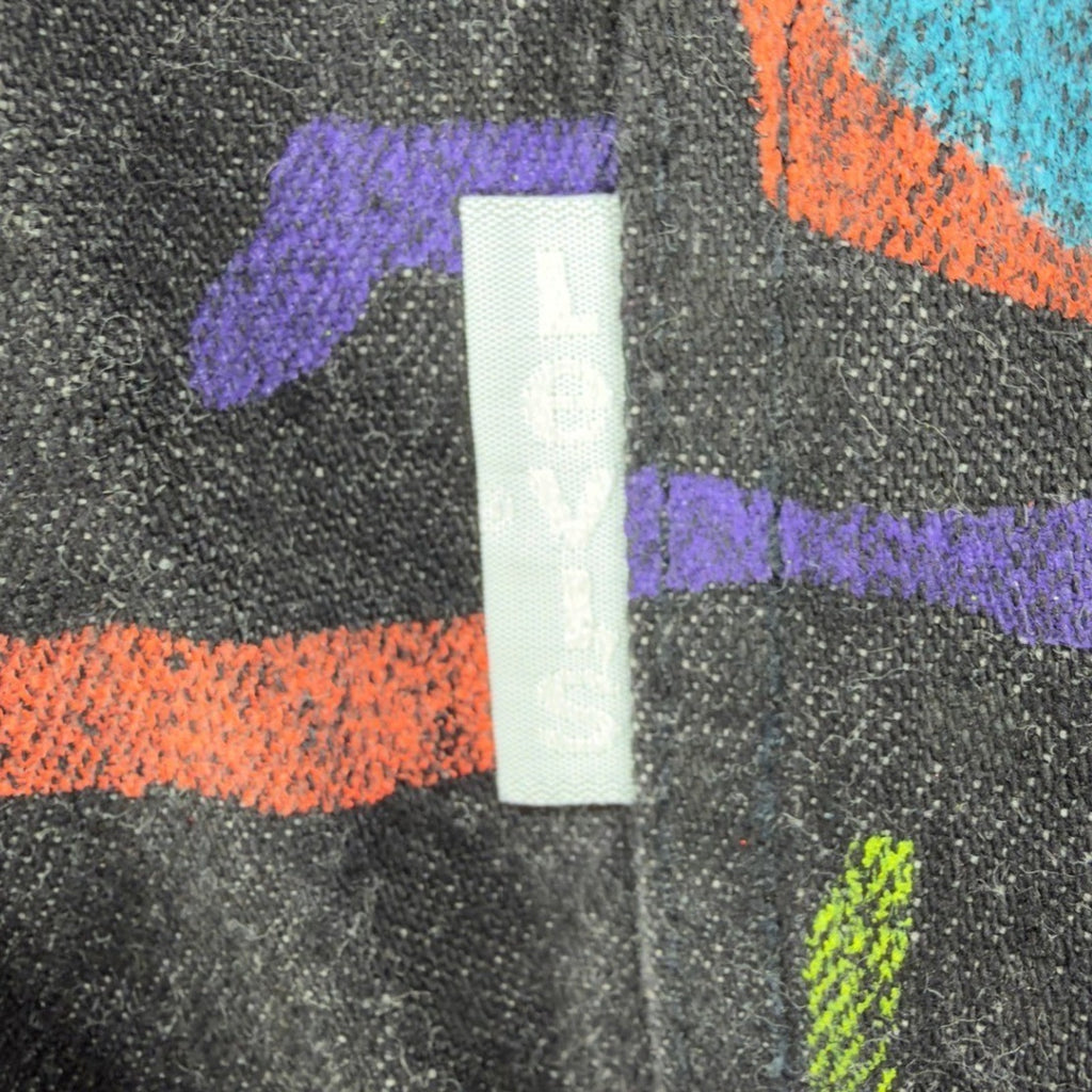 Levis Vintage 90s SilverTab Shorts Mens Small Black Abstract Print NWT Deadstock - take2supply
