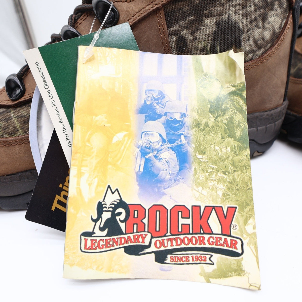Rocky Y2K Lynx 400 SIQ Hunting Boots Mens 9W Brown Camo Leather New With Box - take2supply