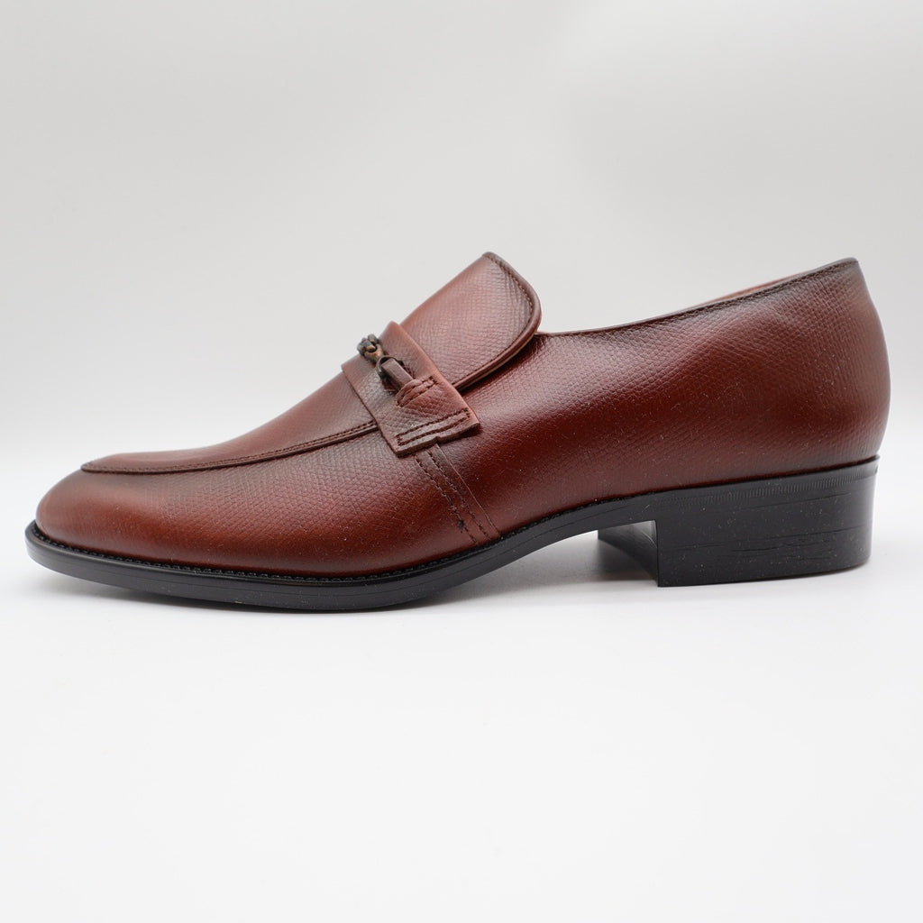 Barclay Loafers Mens 10 D Vintage Brown Bit Slip On Dress Shoes USA Made 96150